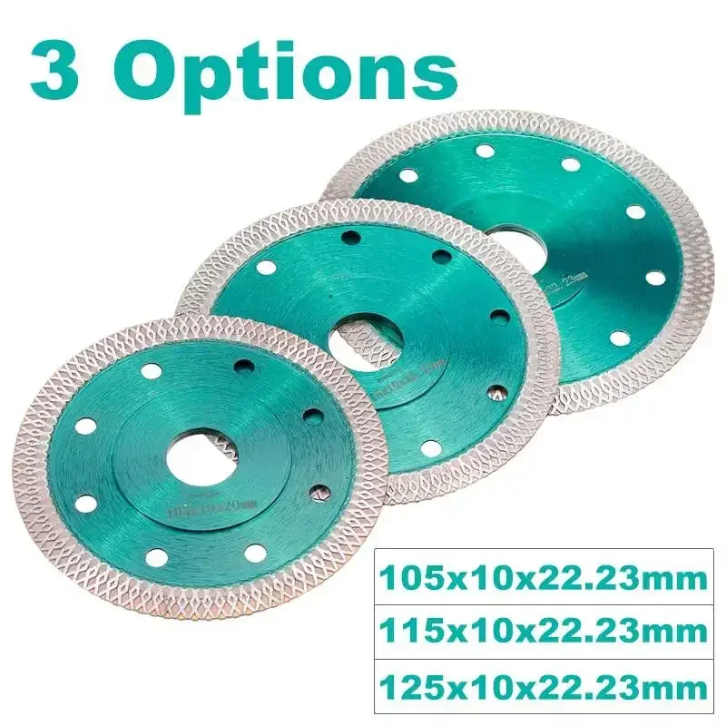 

1pcs 105/115/125mm Diamond Saw Hot pressed sintered Mesh Turbo blade Cutting Disc Green Diamond Wheel for Porcelain Ceramic Tile