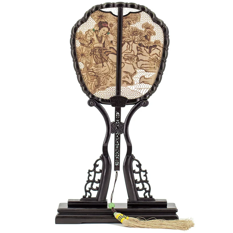 

Palace fan, ancient style catwalk sandalwood fan