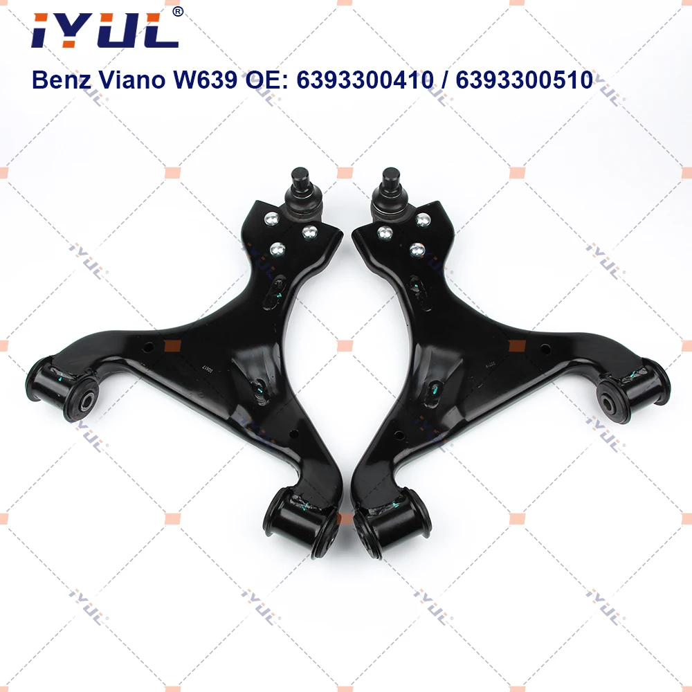 

A Pair Front Lower Suspension Control Arm Triangle For Mercedes Benz Viano Vito W639 2003- 6393300410 6393300510