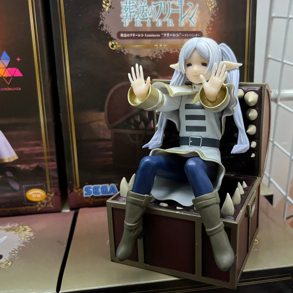 Frieren além do fim da jornada freren caixa de tesouro monstro anime figura brinquedo rolha ação estatueta presentes aniversário