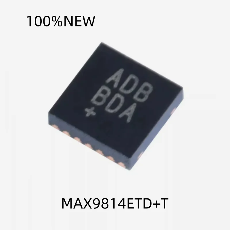 (5 Pieces) 100% New Max9814Etd+T Silk Screen Adb Package Tdfn-14 Audio Power Amplifier Ic Chip