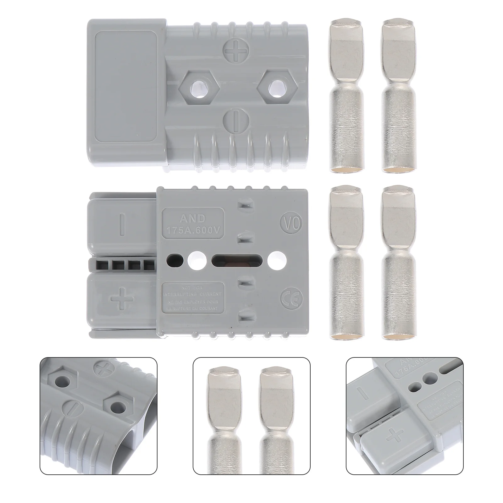 

2Pcs Car Quick Connect Plug High Current Wire Connector Durable Insulated Charging Accessories Power Connect Plug