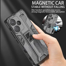 For Xiaomi Redmi Note 13 Pro Plus 5G Case Shockproof Armor Phone Case for Redmi Note 13 Pro Plus Car Magnetic Holder Back Cover