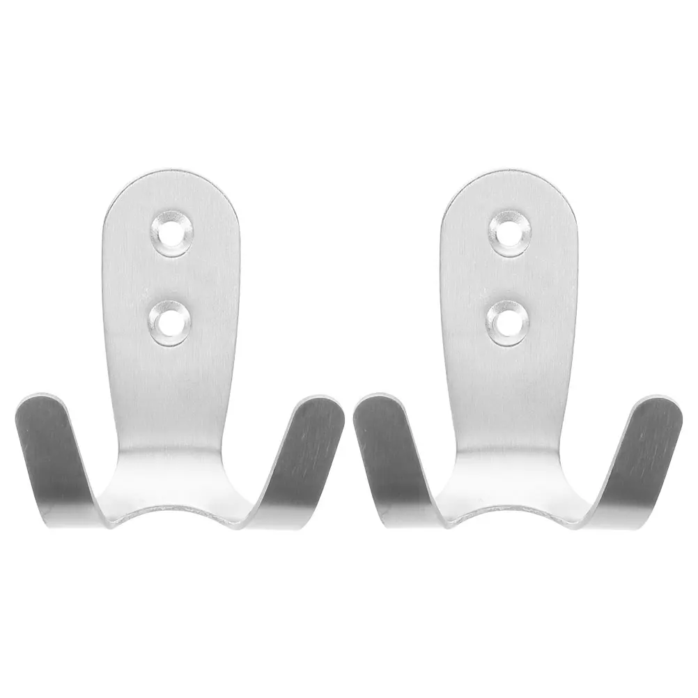 

2Pcs Motorcycle Rack Hard Hat Holder Wall Mount Silver Bracket Hook Spacesaving Durable Storage Solution For Hats