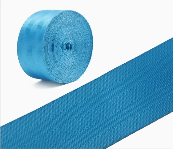 

38meters Roll Seat Belt Webbing Safety Strap LIGHT BLUE Color 4.8cm Wide
