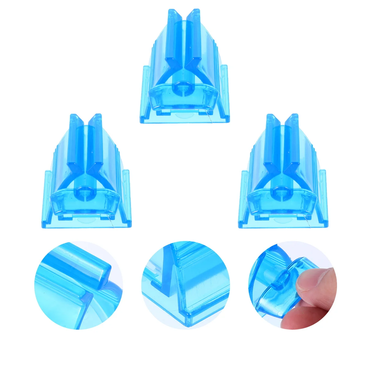 

3pcs Toothpaste Extruder Manual Squeezing Tool Small Size Elastic Opening Reusable Bathroom Accessories Toothpaste Squeezer For