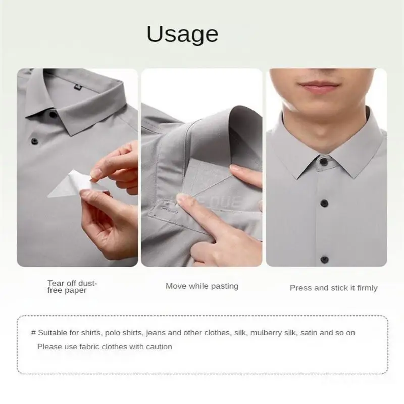 Stronger Viscosity Self Adhesive Collar Styling Strap Non Curly Shirt Collar Sticker Tight Fit And Not Easy To Fall Off