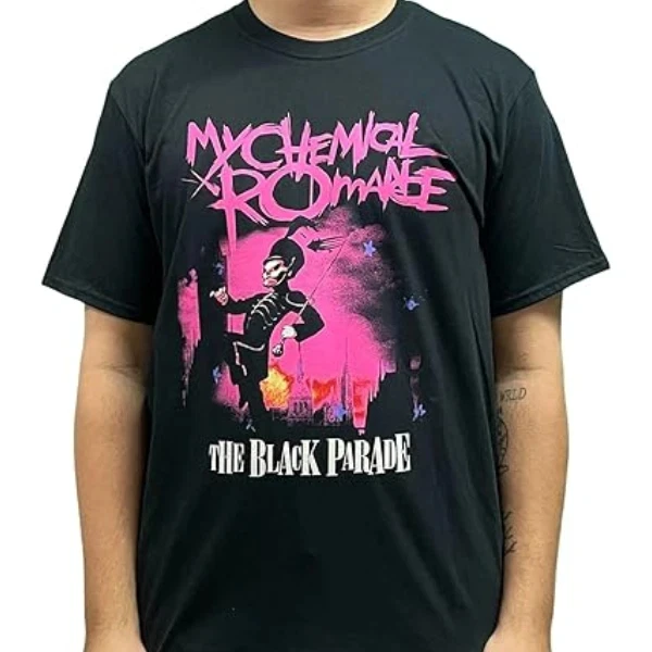 

New Apparel My Chemical Romance T-Shirt The Black Parade Band Tee Emo Rock Merch Men Clothing One Piece