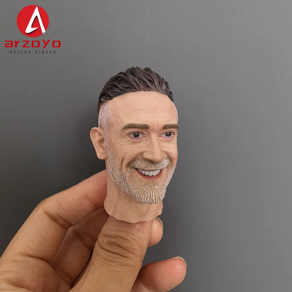 1/6 Negan Jeffrey Dean Morgan Head Sculpt Carving Model Fit 12'' Male Soldier Action Figure Body Dolls