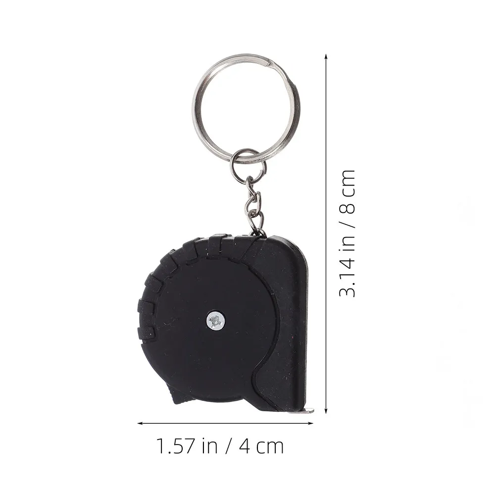 10Pcs Steel Retractable Tape Measure Keychain Mini Portable Small Compact Pocket Size Measuring Tape Bulk for Quick Use