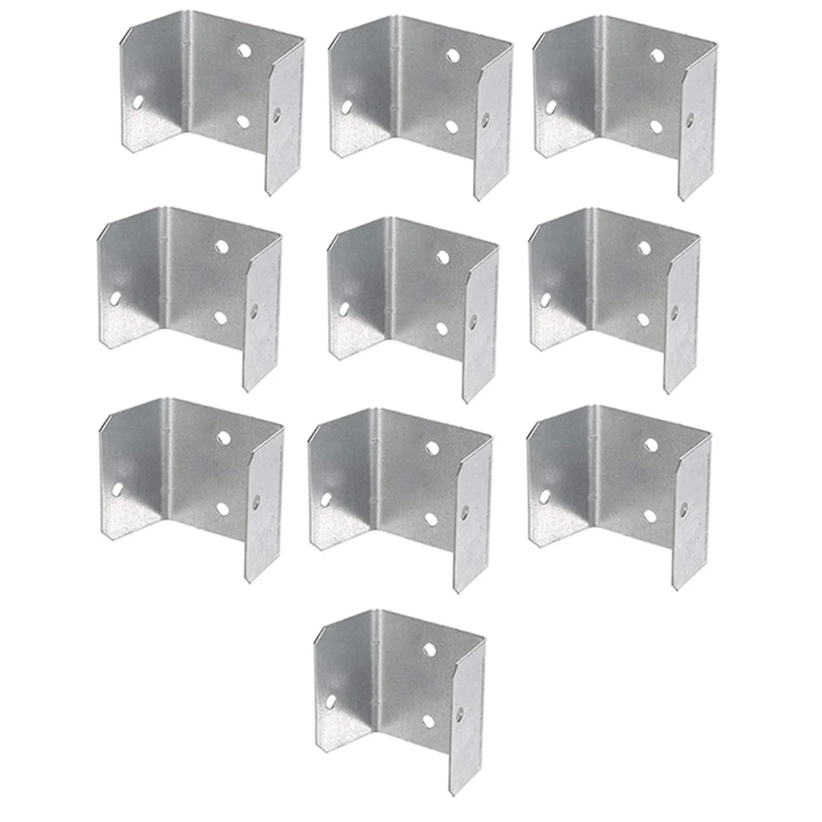 AA98 Fence Panel Clips Trellis U Clip Bracket for Timber Posts, Secure Fence or RefixPanel Galvanised Fencing Clips 35mm