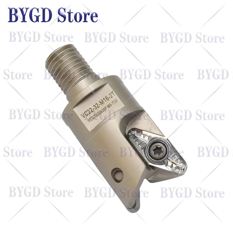 BYGD VC VC22 Verriegelungstyp Schneidkopf Aluminium VC220530 VC220530F Einsatz VC Schneidkopf Werkzeughalter Schneiddorn – Detail 2