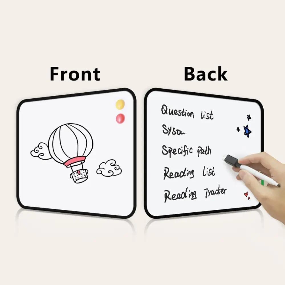 A5/A4/B4/A3 Whiteboard, trocken abwischbar, magnetfreundlich, löschbare Schreibtafel, doppelseitig, wiederverwendbar, kleine Tafel für den Schreibtisch – Detail 6