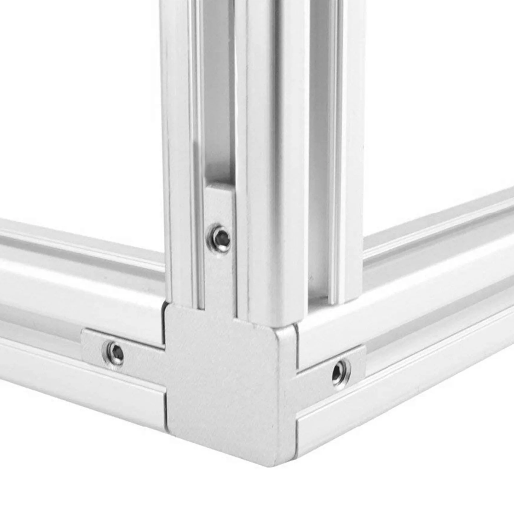 ABVS 3-Way End Corner Bracket Connector for T slot Aluminum Extrusion Profile 2020 series (Pack of 4, with screws)