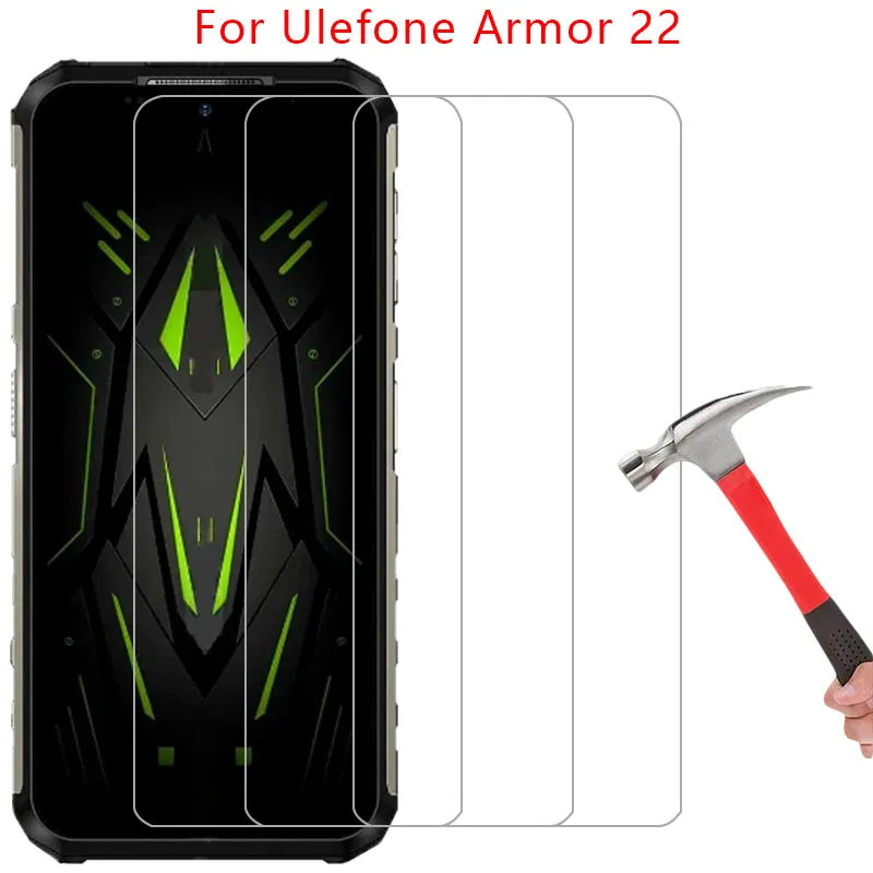 screen protector tempered glass for ulefone armor 22 phone case on armor22 22case back cover 360 protective coque bag