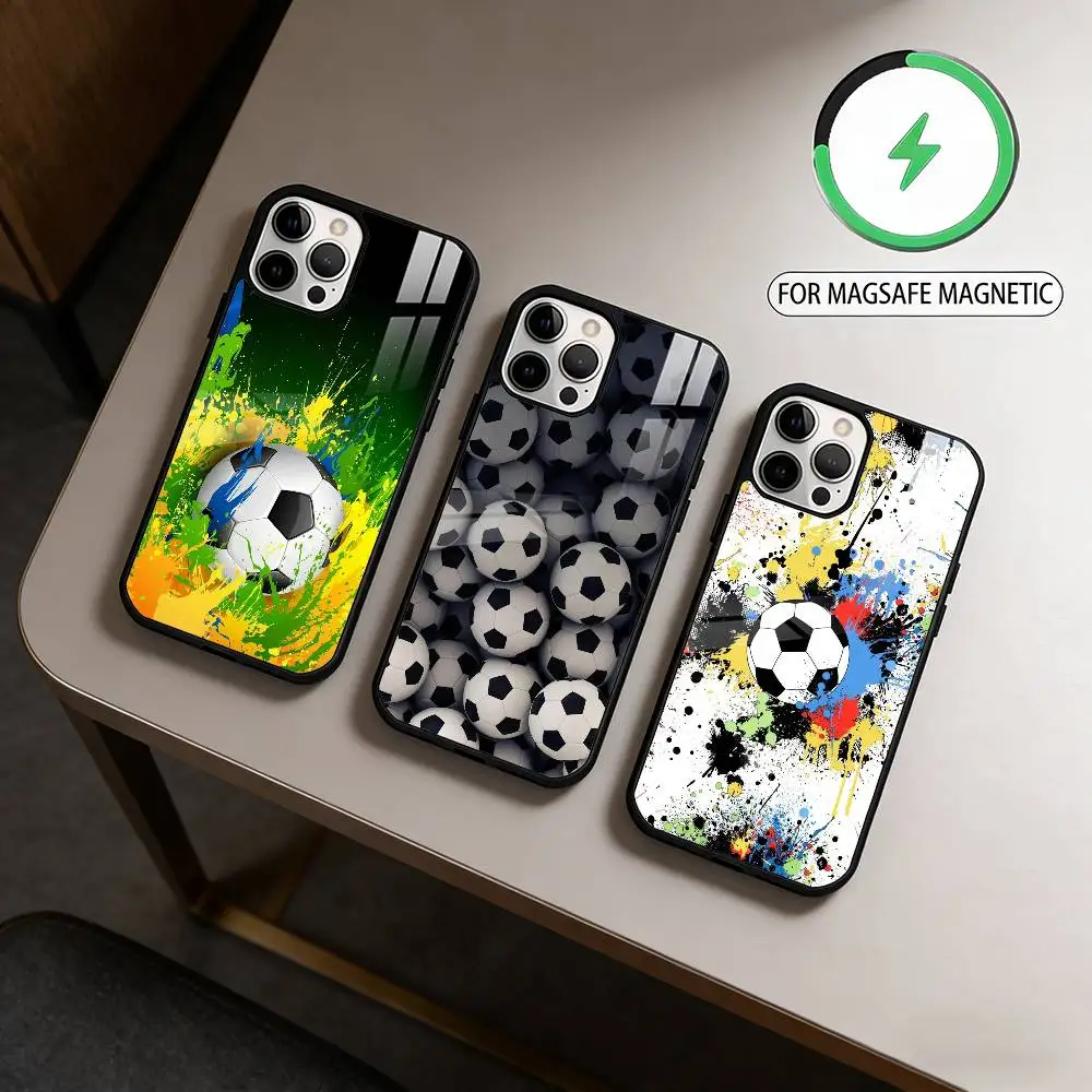 Cool F-Football photo  Phone Case For iPhone17,16,15,14,13,12,11 Plus,Pro Max Magnetic For Magsafe Wireless Charging