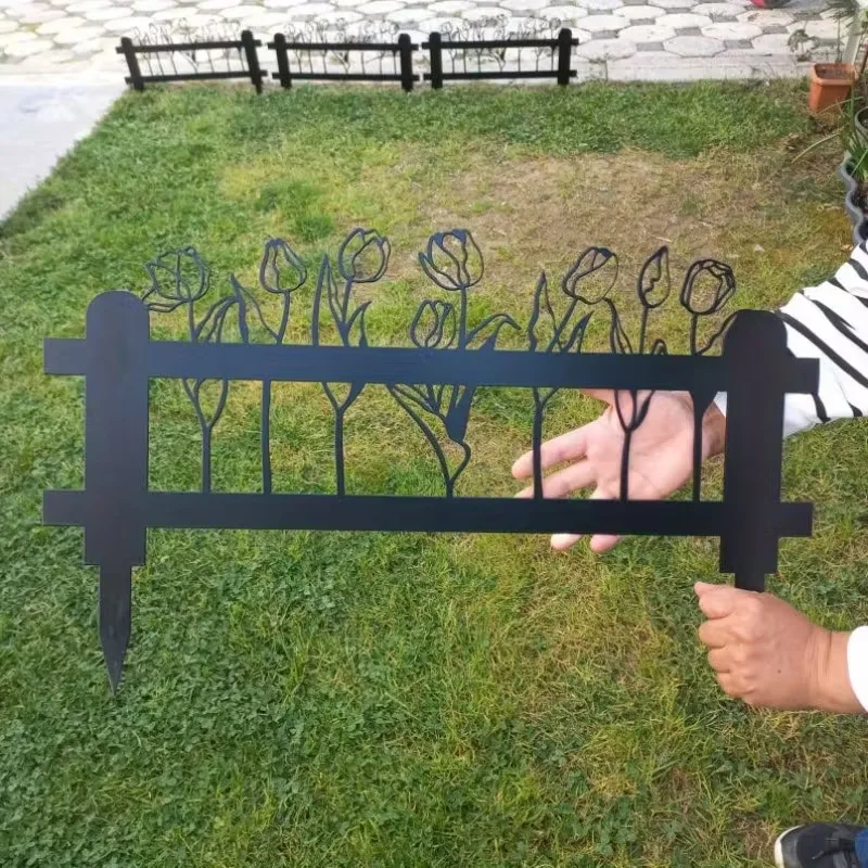 Garden decorative ground insert fence - durable, weatherproof, and perfect for landscaping lawns and gardens