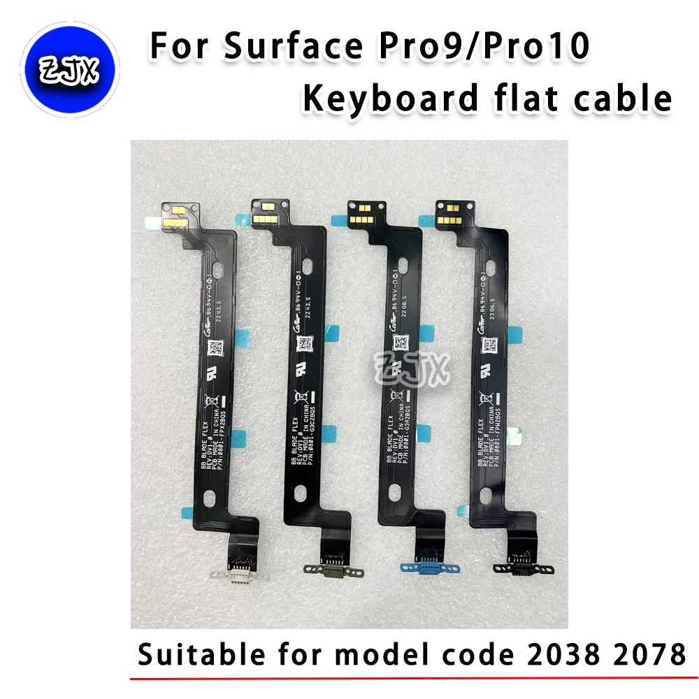 

Плоский соединительный кабель для клавиатуры Microsoft Surface Pro 9/Pro 10, совместимый с моделями 1996, 1997, 2038, 2078