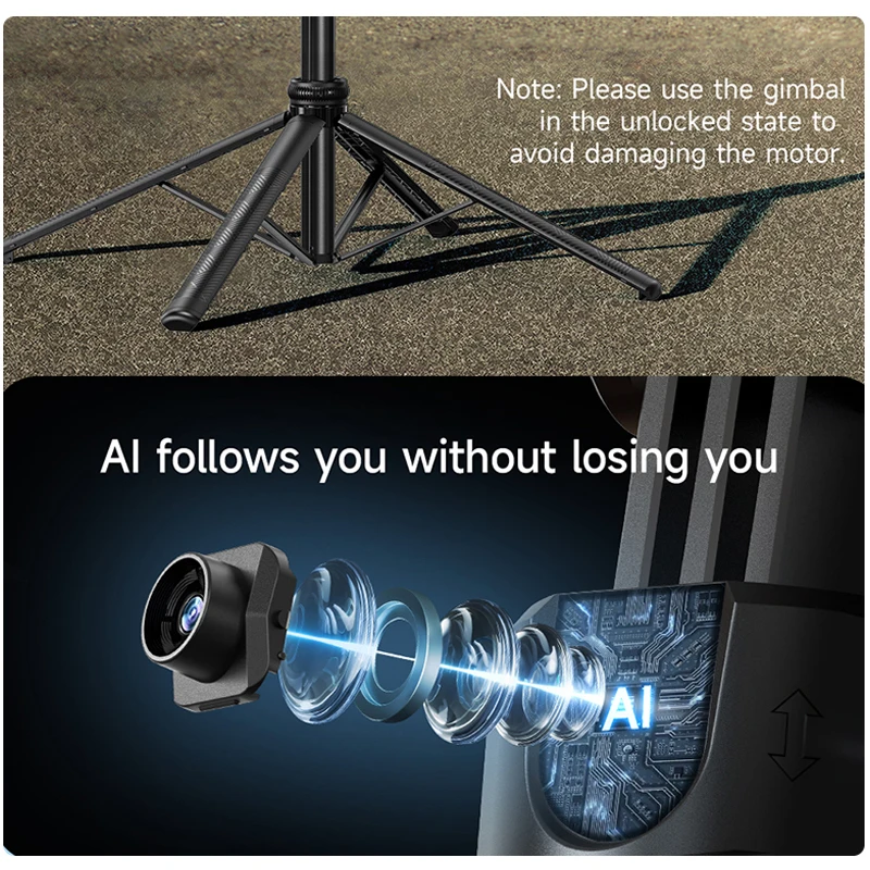 CYKE Wireless Selfie Stick Tripod Stand Foldable Monopod for Gopro Action Cameras Smartphones Balance Steady Shooting Live C17