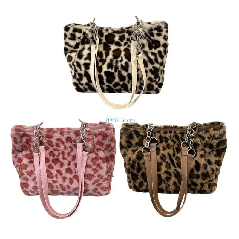 D0UD TENDY LEOPARD Design Bolso hombro con espacios