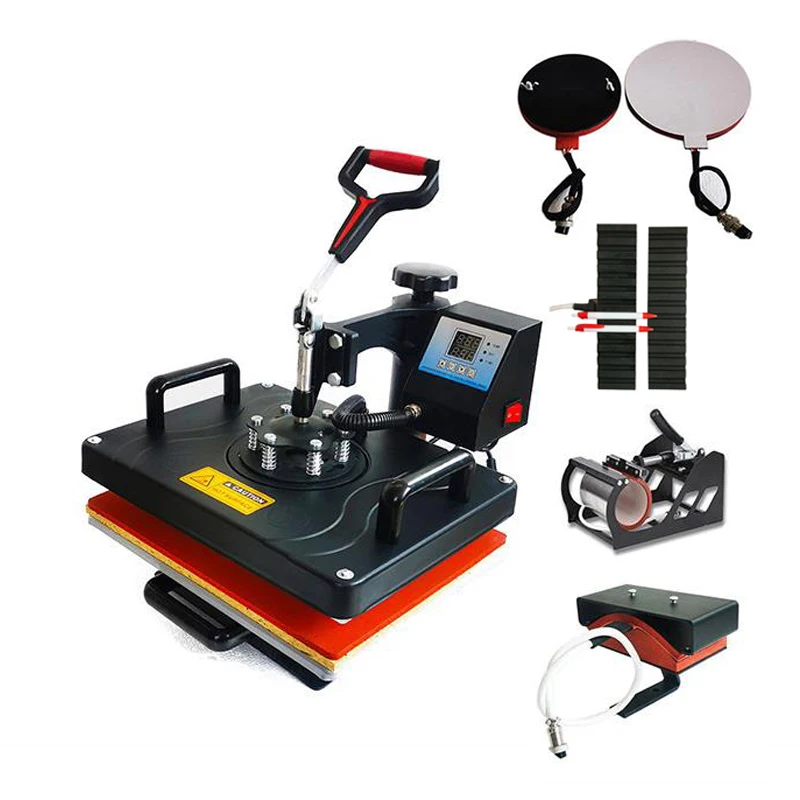 6 in 1 T shirt heat press machine  6 in 1 combo heat press machine heating press machine