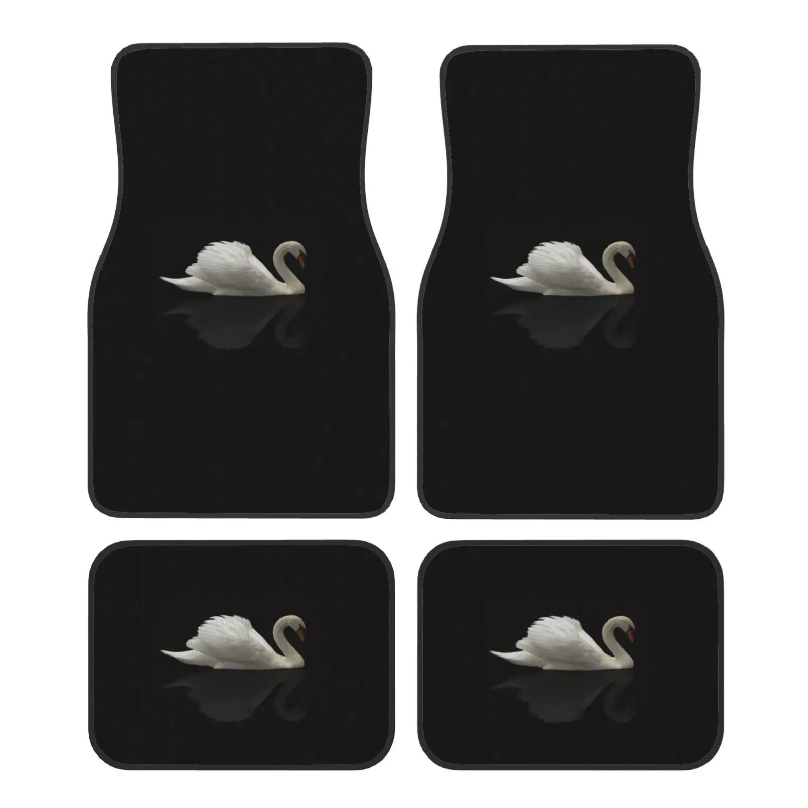 4pcs Universal Car Mats | Simple Versatile Print, High-density Polyester, All-season, Universally Applicable