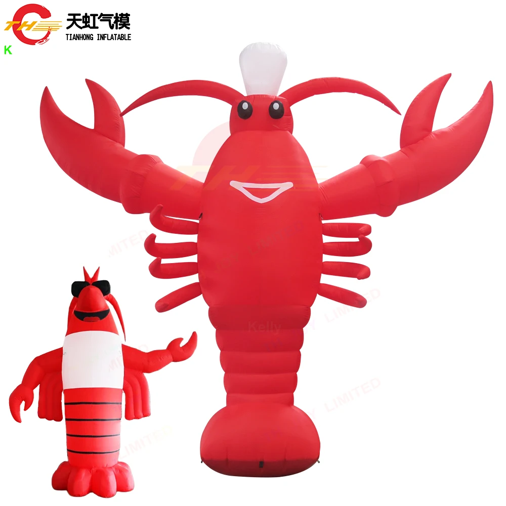 

Fast Shipping 4mH Giant Inflatable Crayfish Inflatable Lobster Procambarusclarkii Shrimp Model For Restaurant Advertising