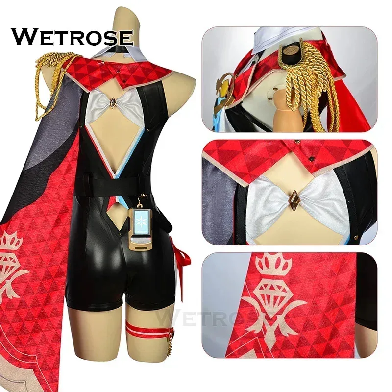 【Wetrose】 Topazio SSR Costume Cosplay Scarpe Parrucca Honkai Star Rail Set completo Halloween Numby Topazio e contatore Corpo in lattice di cuoio