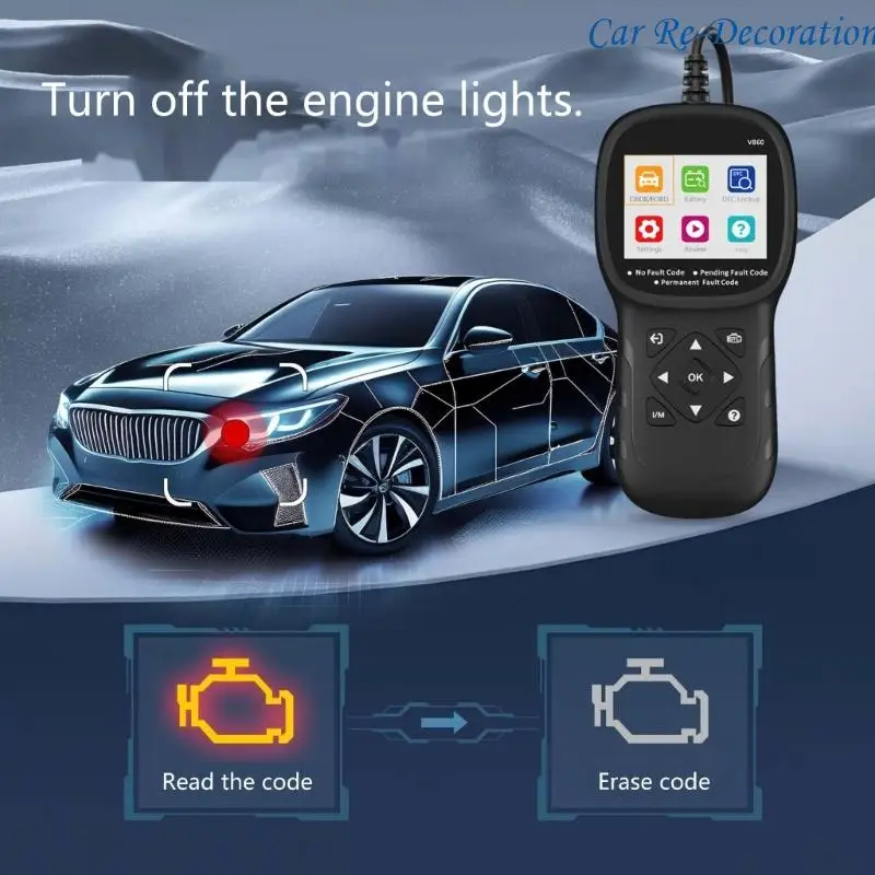 

R58D Advanced Car Diagnostic Scanner Scanner obd2 Code Readers Большой экран дисплей для Auto