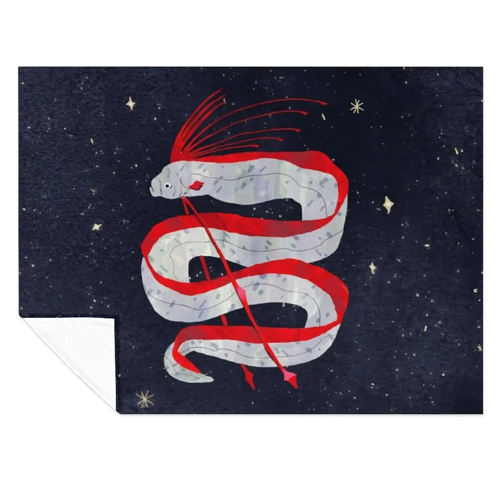 

Starry Oarfish Throw Blanket Comforter Loose Beach Warm Blankets