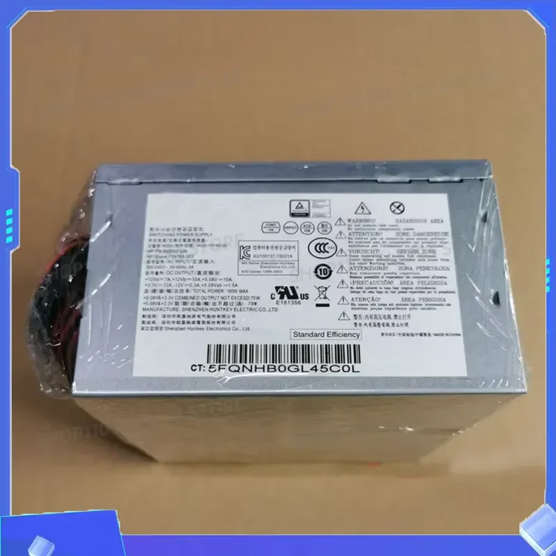 New 180W Power Supply for HP 400G3 Pav 510-p 570-p D13-180P1A D14-180P1A DPS-180AB-16 B PCE018 PCB230 759768-001 HK280-11FP