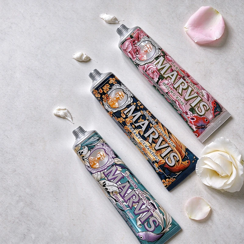 Hot Sales Marvis Long-lasting Fresh Breath Lingering Fragrance Mint Toothpaste Tooth Mild Whitening Beauty Remove Smoke Stains