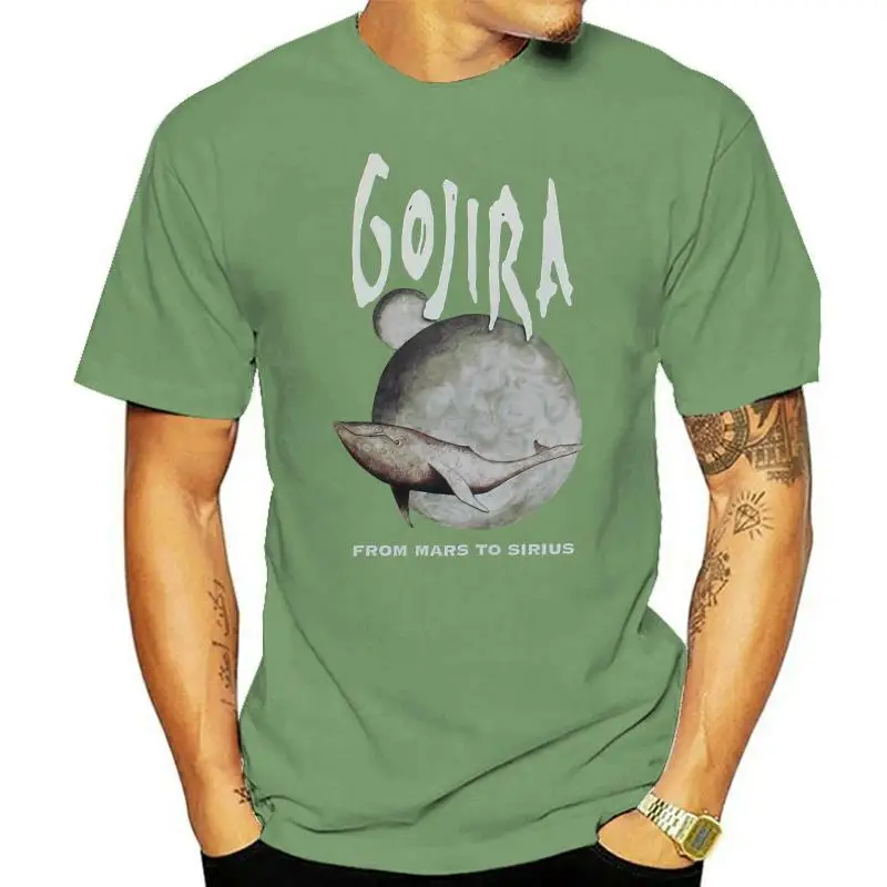 Gojira Black T-Shirt Cool Casual Sleeves Cotton T Shirt Fashion Unisex More Size and Colors Cool O-Neck Tops