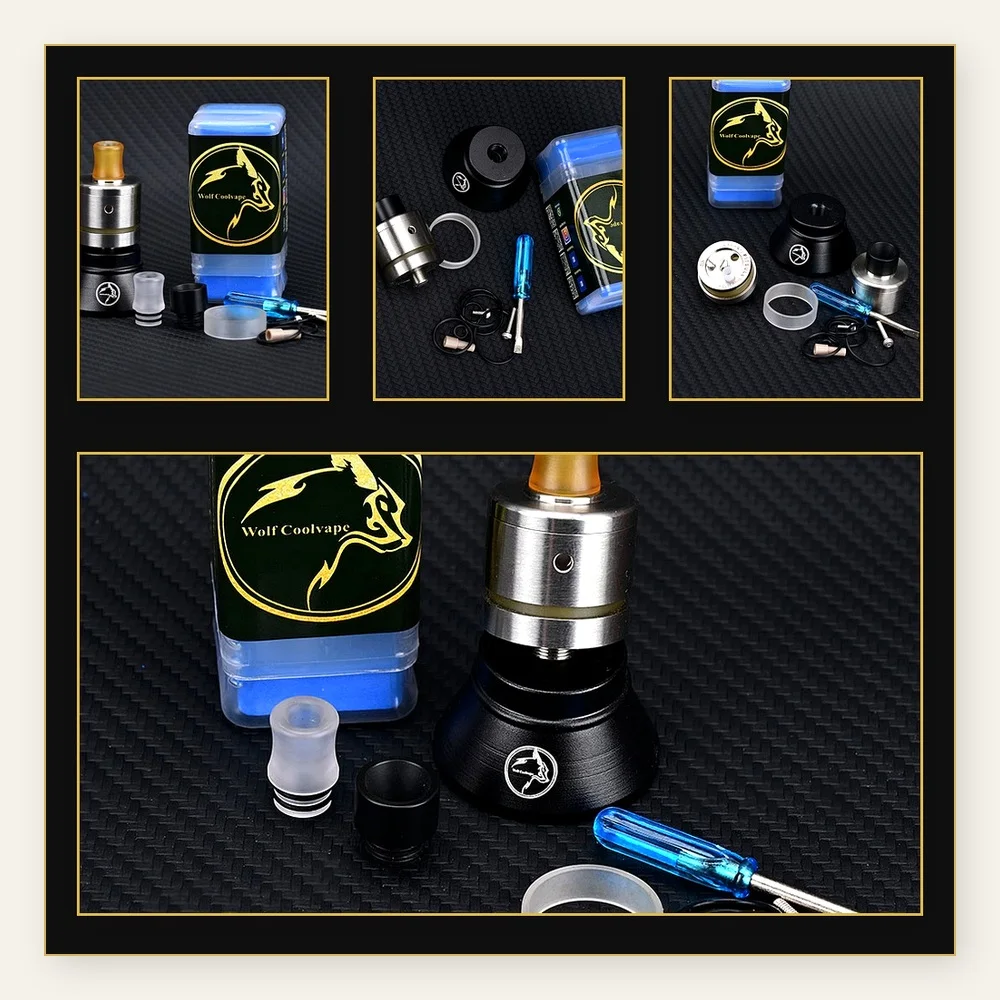 Wolfcoolvape ANIMODZ Pitbull RDTA 22mm MTL Rebuildable Tank Atomizer with Adjustable Air Hole
