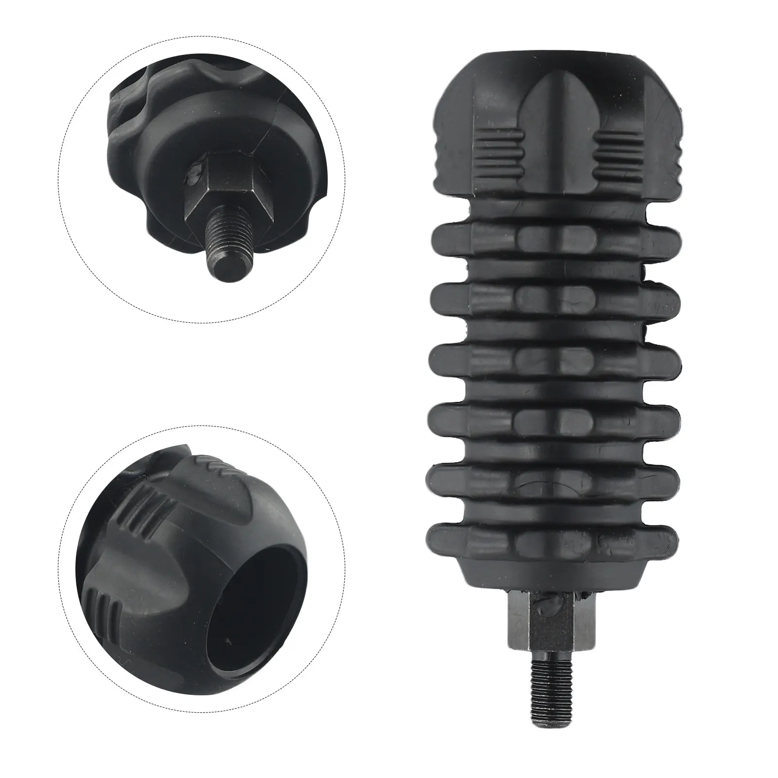 Shock Absorber Rubber for Sport Compound Bow with Ergonomic Fingertip Fit and Threaded Port for Stabilizer Use