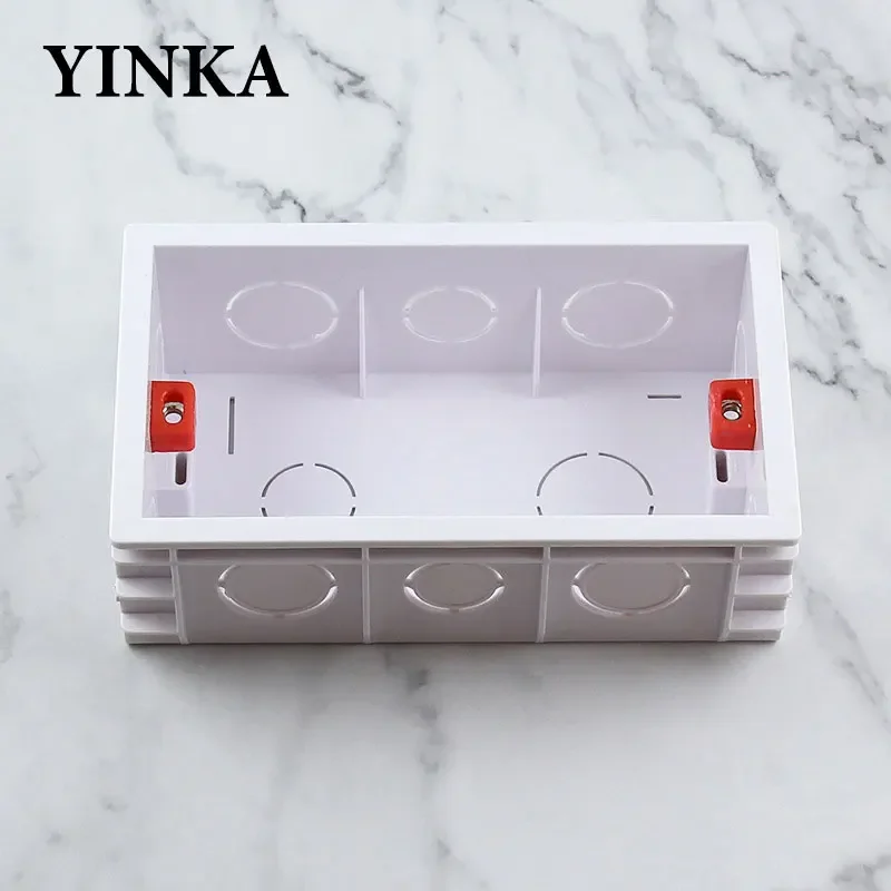 YINKA PC Installation Box Back Box Universal White Assemblable Waterproof Box 144x83mm