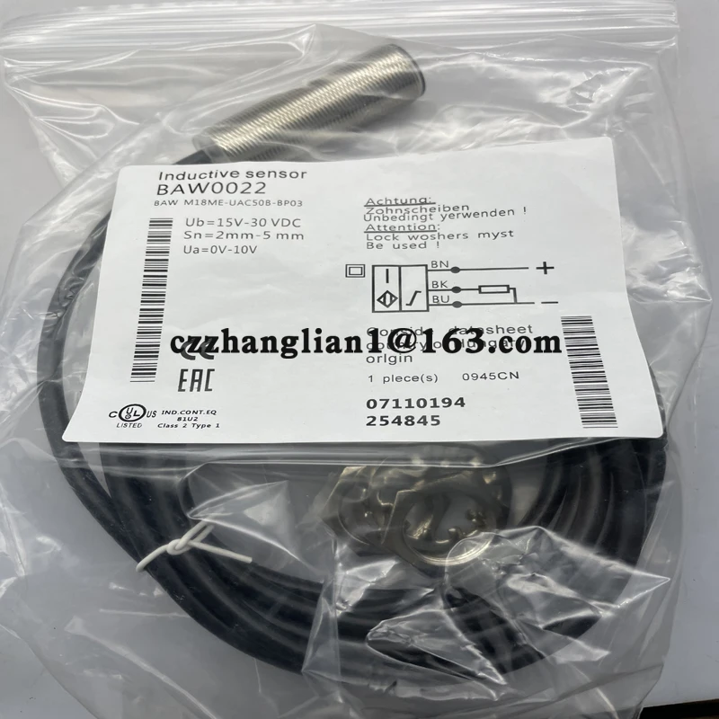 

100% brand new sensor BAW M18ME-UAC48B-BP01.5-GS04 In stock