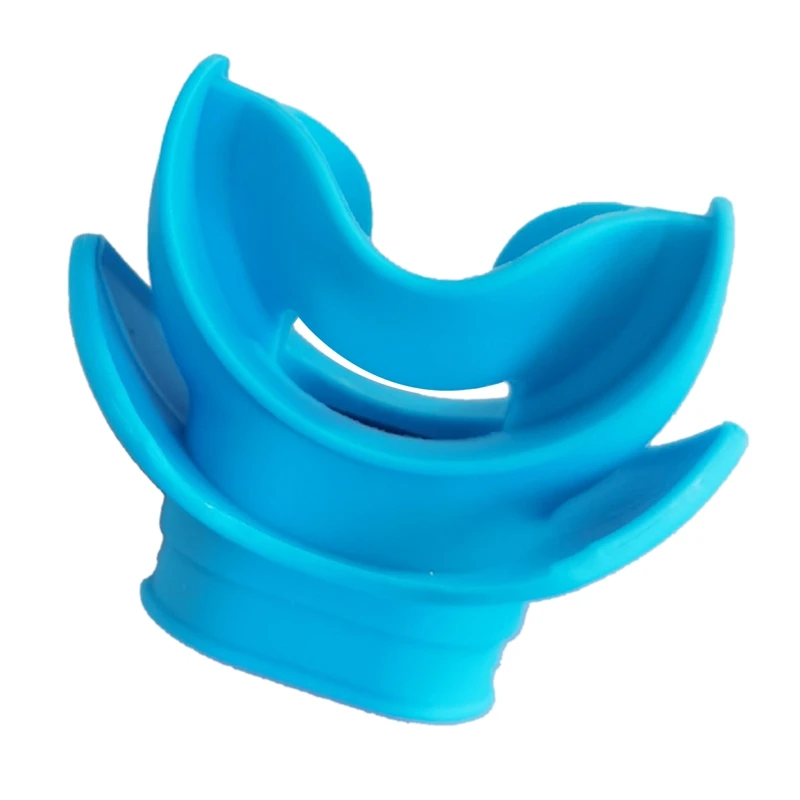 

1 Piece Moldable Silicone Diving Bite Mouthpiece Regulator Scuba Bite Diving Equipment Blue