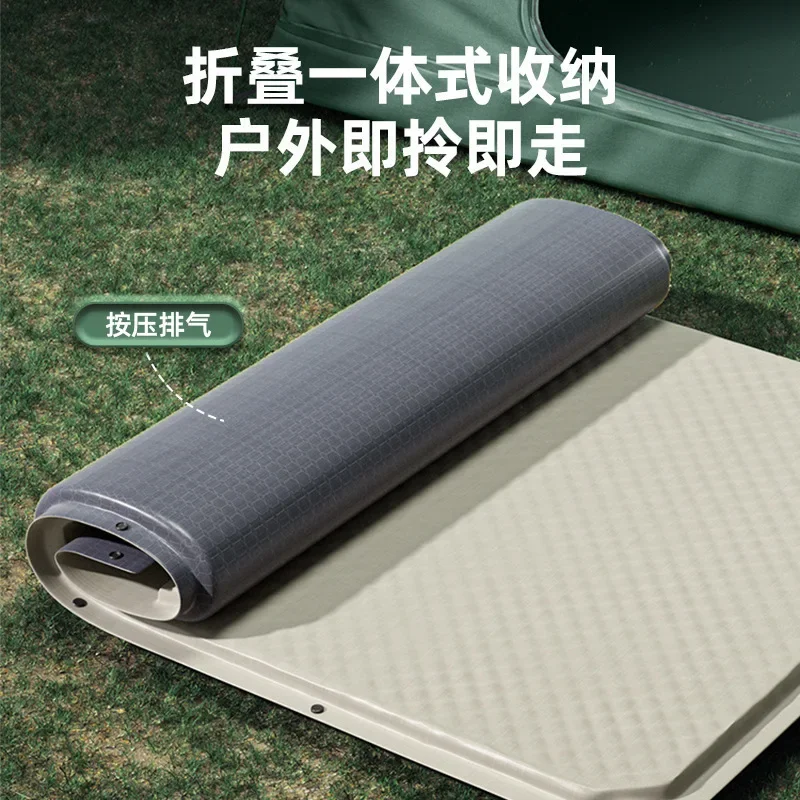 1-3Persons Tent Camping Mat  Automatic Self-Inflatable Mattress Cushion Pad Comfortable Bed Heating Lunch Rest Tourist Camp Mat