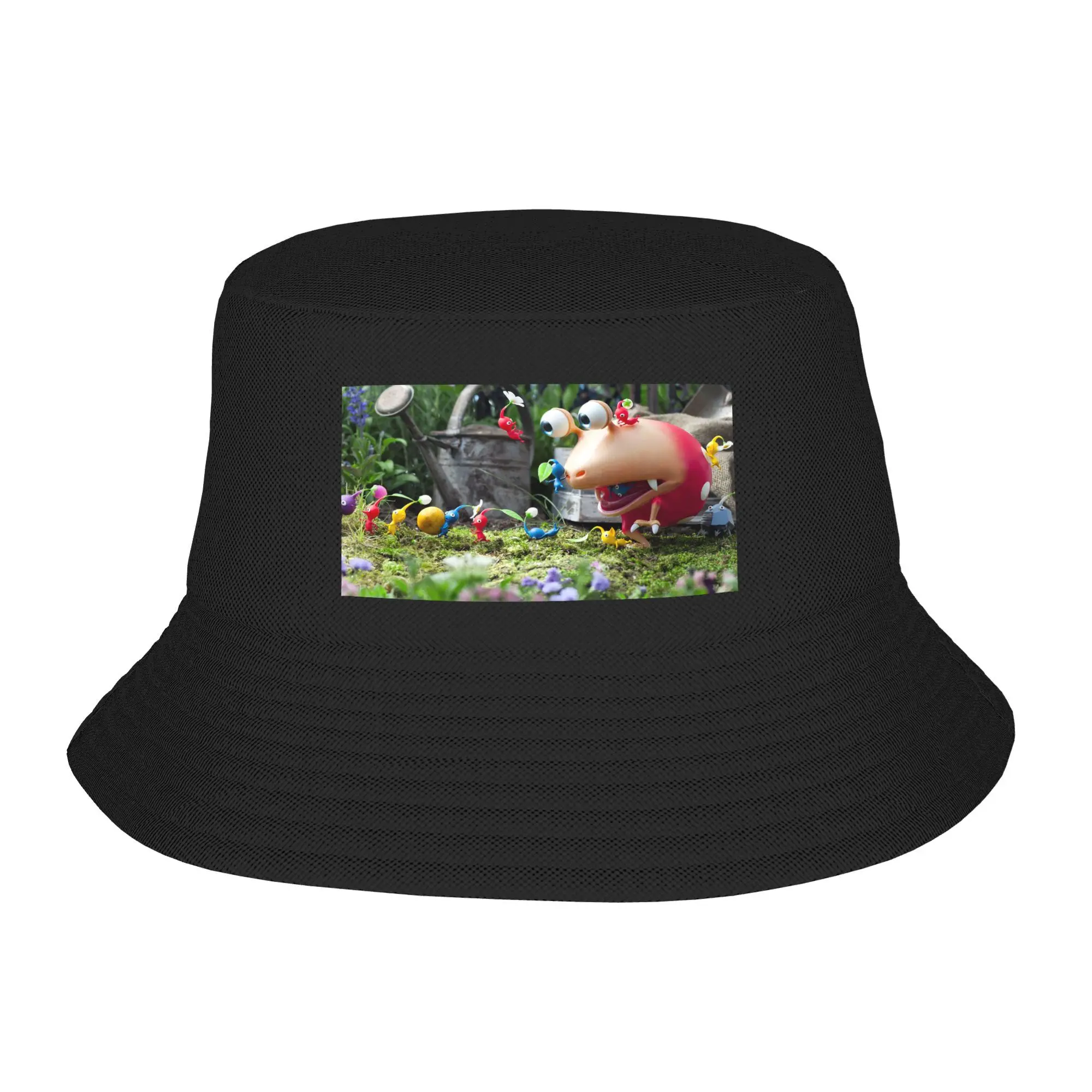 Pikmin seau chapeau Panama Bob chapeaux en plein air Hip Hop automne pour l'été plage pêche unisexe pêcheur casquettes