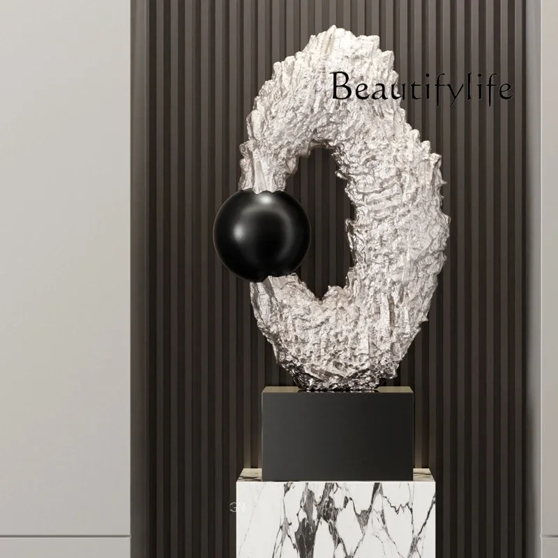 B Special-shaped Abstract Creative Art Sculpture Large Ornament High-end Sense Living Room Entrance Under The Stairs Sales Offic