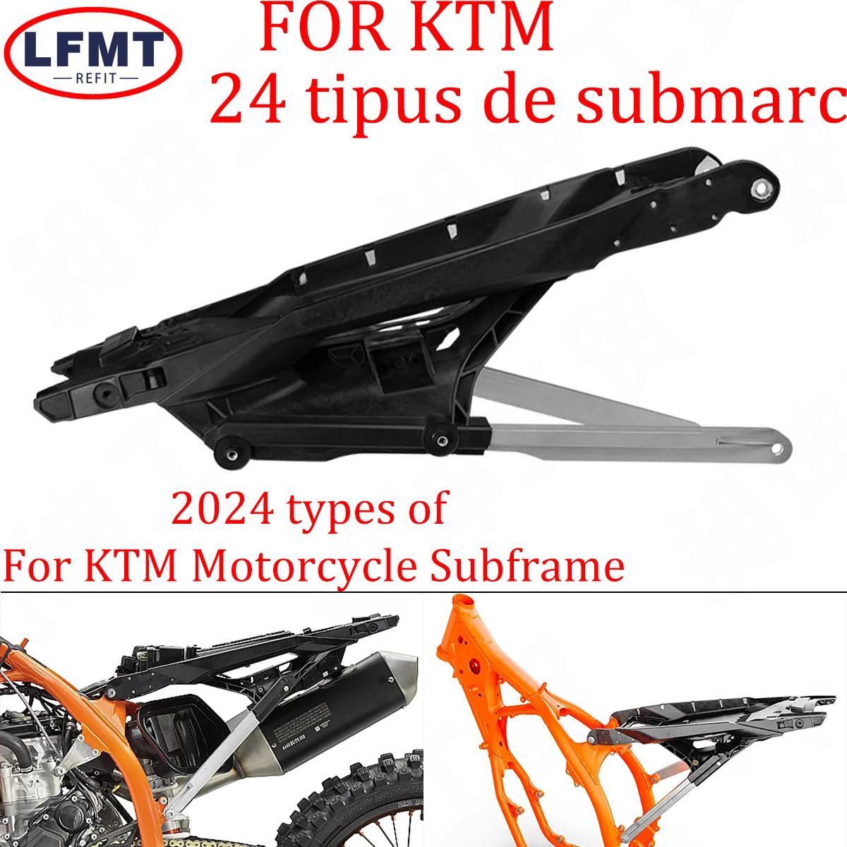 

Motorcycle 2024 Subframe Rear Seat Tailstock Bracket Sub Frame For KTM SX SXF XC XCF XCW XCFW XWF EXC EXCF SMR 250 300 450