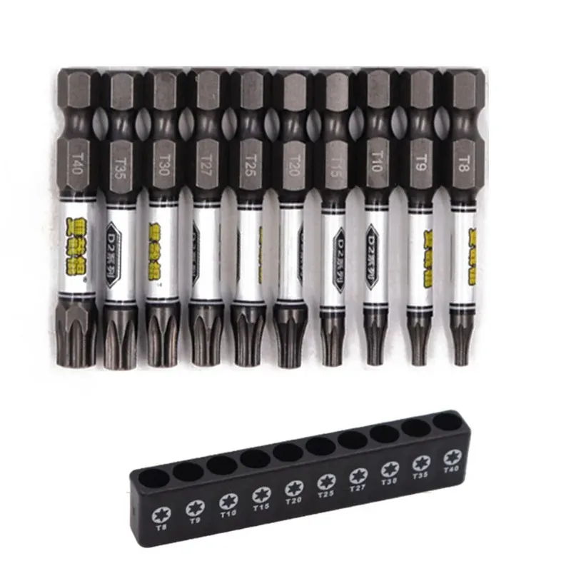 1/4 Screwdriver Bit Set Impact Drill Batch Head Torx Hexagonal Cross Head Magnetic Tamper Proof Screwdriver Bits