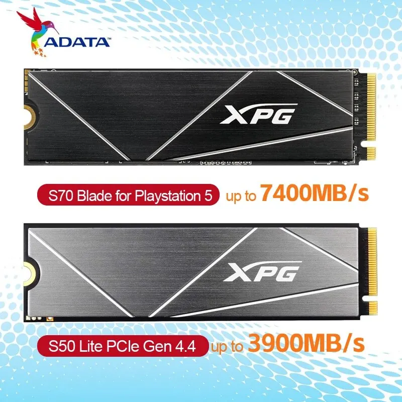 ADATA XPG GAMMIX S50 Lite 512GB 1TB M.2 2280 PCIe Gen 4.4 NVMe 1.4 Internal SSD