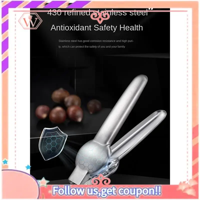 

Upgraded Stainless Steel Chestnut Clamp Chestnut Opener Multifunctional Shelling And Peeling Walnut Clamp Nut Chestnut Tool