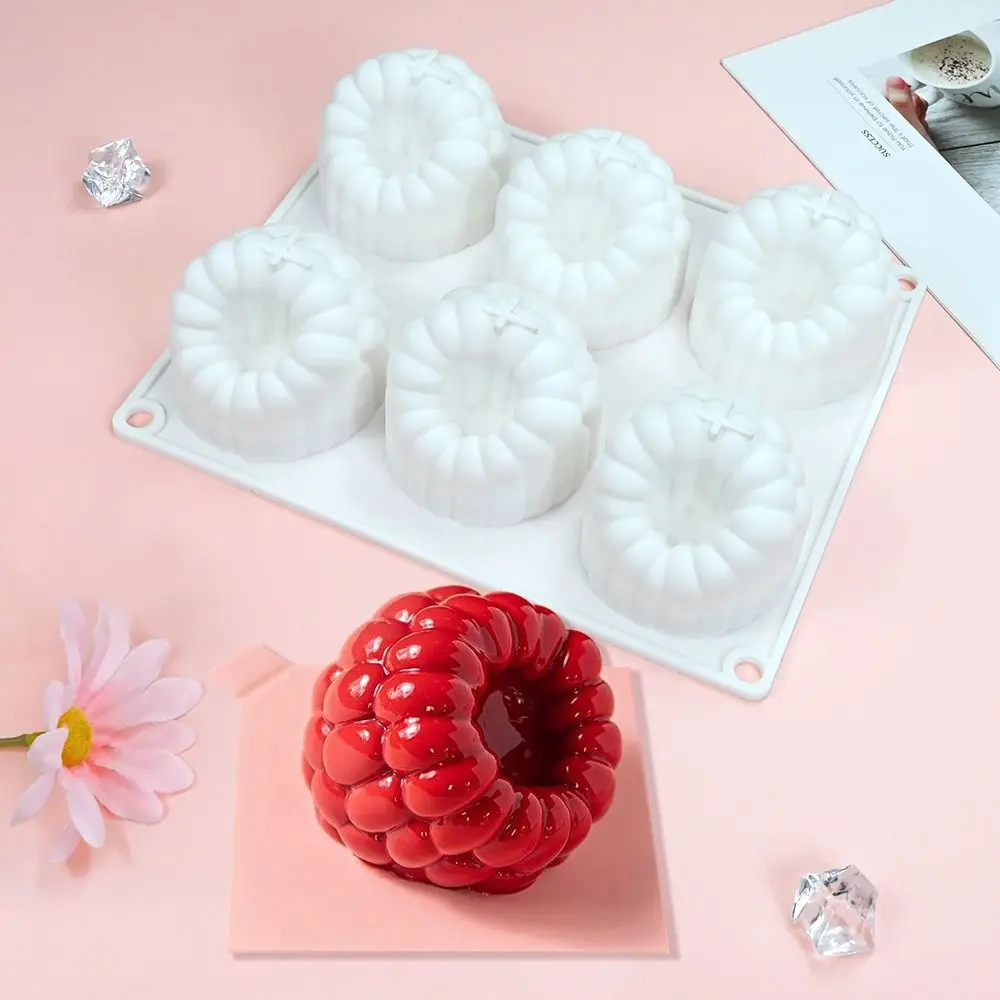 

Food-Grade Silicone Raspberry Shaped Mold Fruit Design Reusable Chocolate Pudding Mold BPA-Free Non-Stick