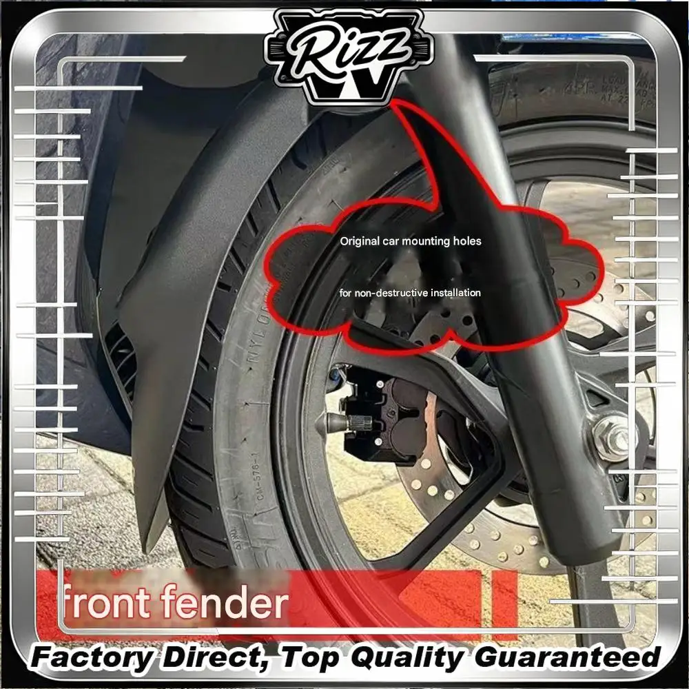 【Factory Direct】FOR HAOJUE UHR150 Wide Mud Guard Vehicle Curvature Matched Clip Secured No Drilling Needed Protection Accessory