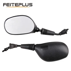 M8/M10 Universal Pedal Curved Beam Motorcycle Electric Vehicle Left And Rght Side Mirror Rear View Mirror