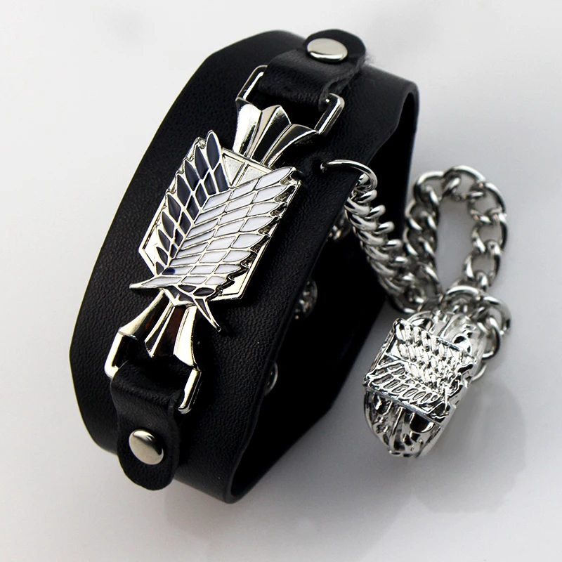 Anime Attack on Titan Wings of Liberty Scouting Legion Bracelet  Men's Women's Bracelet Hip Hop Party Accessories GGGGGGGGGGifts