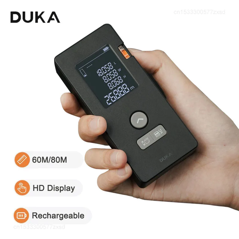 

Лазерный дальномер DUKA LS3 с HD-дисплеем, многофункциональный профессиональный измерительный прибор для точных измерений